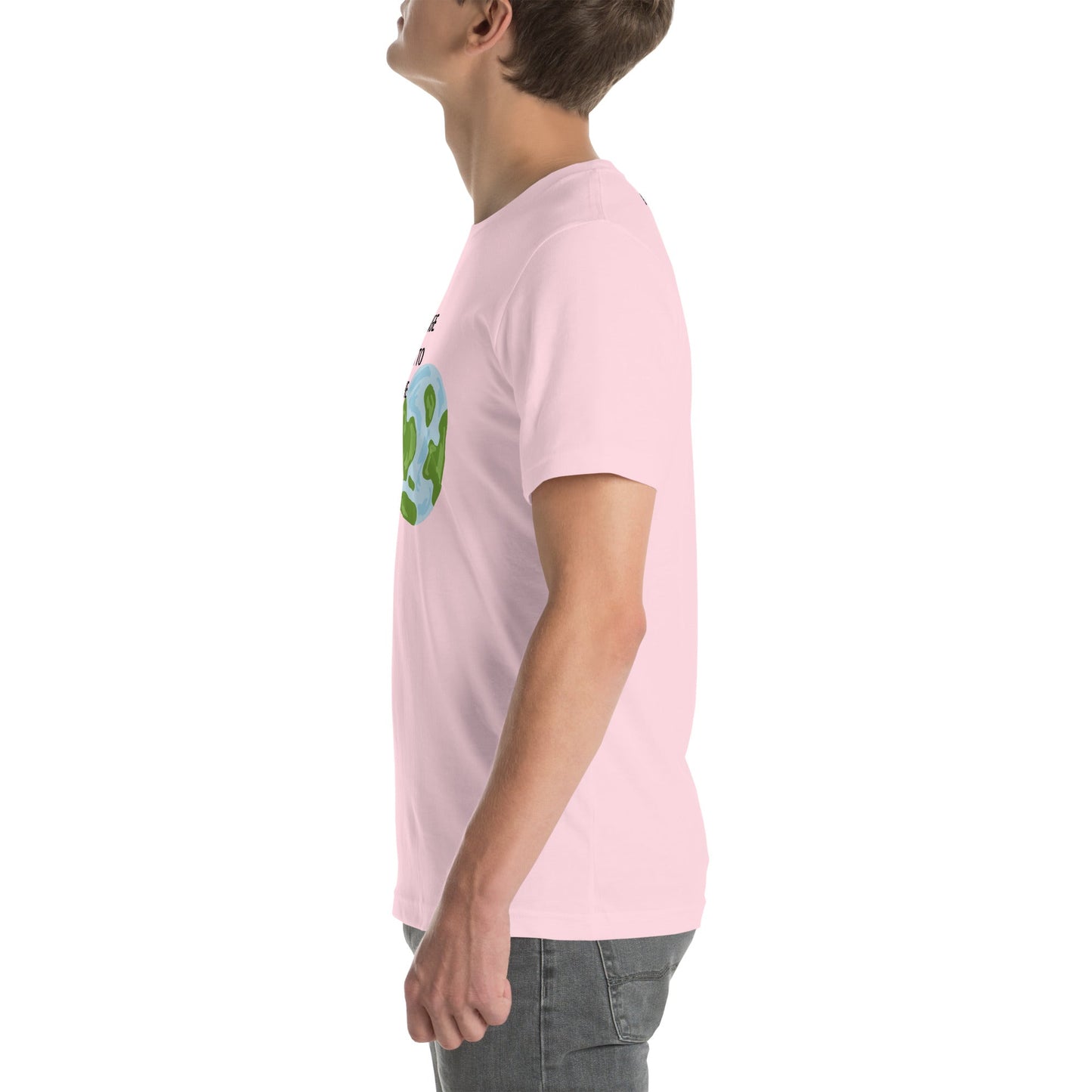 Change Signal T-Shirt - Left Placement product image 11 in Light Blue, size S, with left-side angle and left placement.