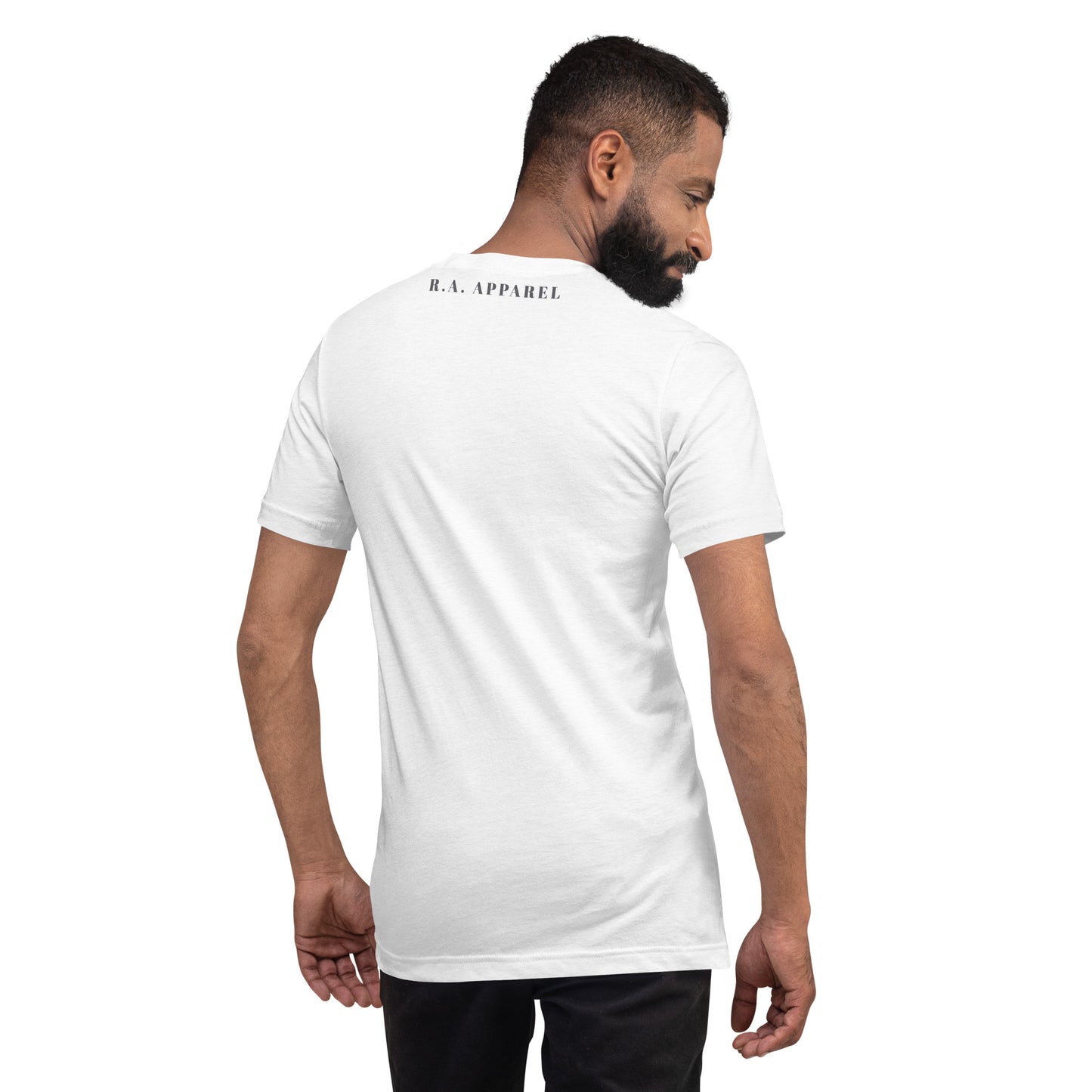 Marsborne T-Shirt - Left Placement image 82 in Vintage White, size S, showing back view for the Aries design.