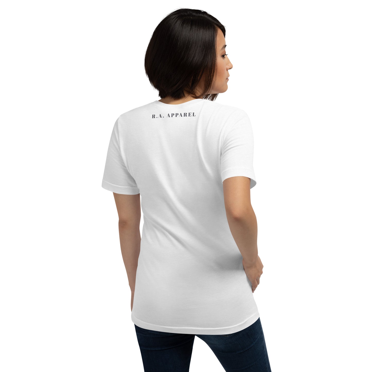 Image 116 of selected colour Twin Signal T-Shirt - Left Placement, with Gemini artwork visible in back view.