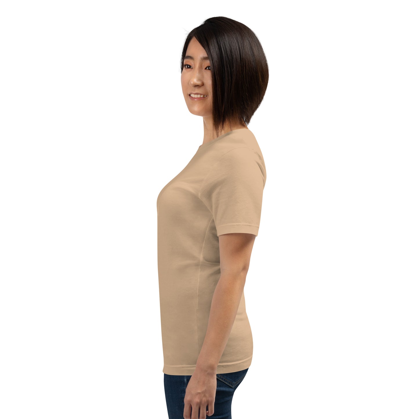Twin Signal T-Shirt - Left Placement product image 89 in Solid White Blend, size S, with left-side angle and left placement.