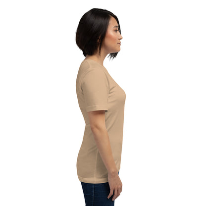 Twin Signal T-Shirt - Left Placement product image 87 in Pink, size XL, with right-side angle and left placement.