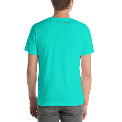 Solara T-Shirt by R.A. Apparel, image 95, back view, Yellow, size 2XL, design placement.