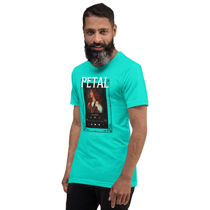 Petaline T-Shirt product image 75 in Heather Autumn, size 2XL, with front view, left-side angle and design placement.