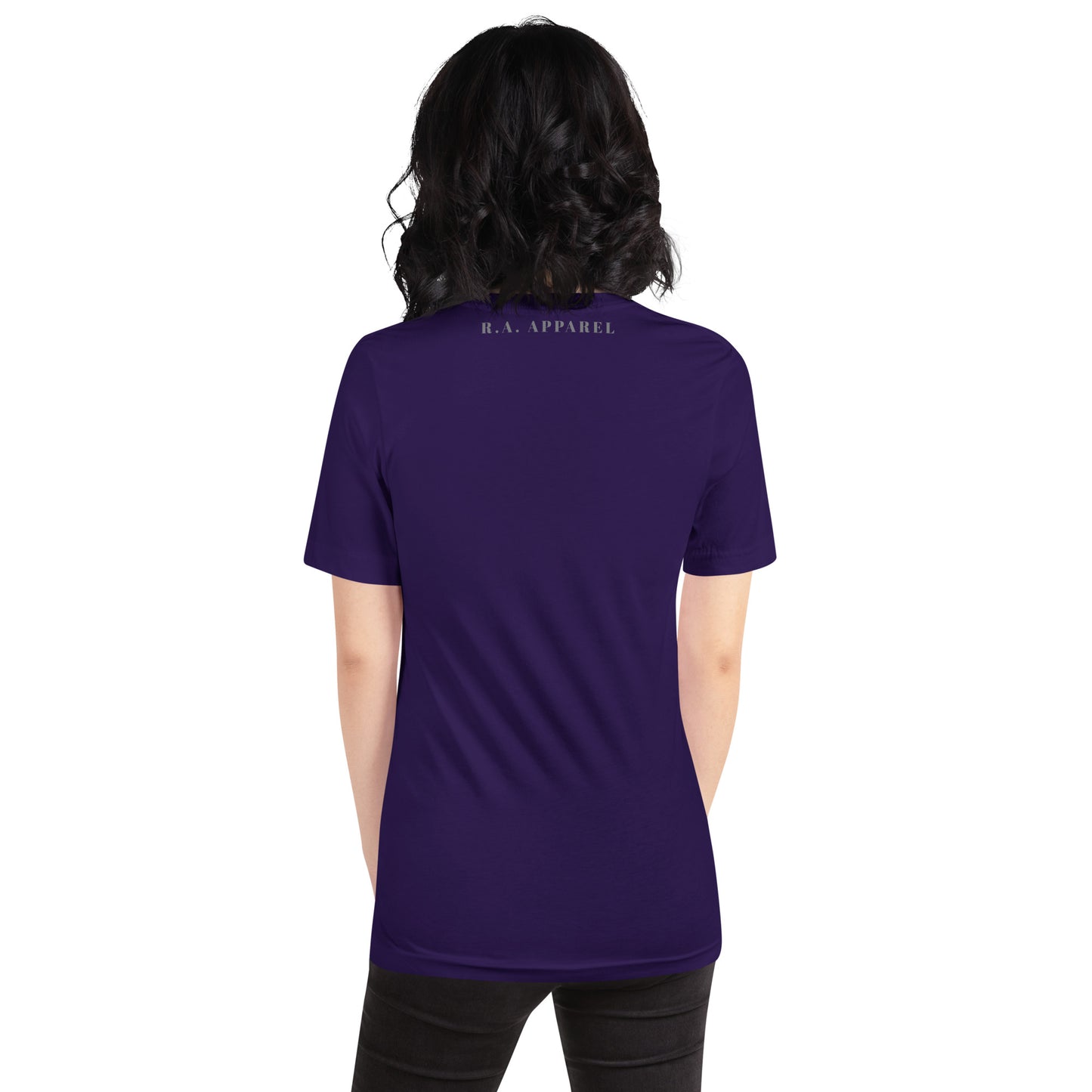 Quiet Peace T-Shirt - Left Placement image 17 in Vintage Black, size XL, showing back view for the Peace design.