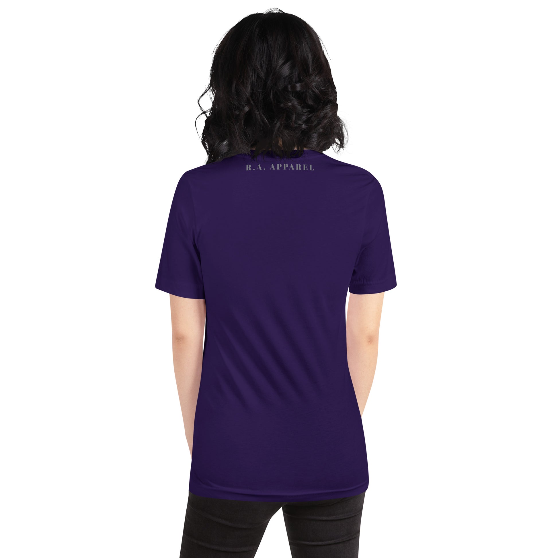 Quiet Peace T-Shirt - Left Placement image 17 in Vintage Black, size XL, showing back view for the Peace design.