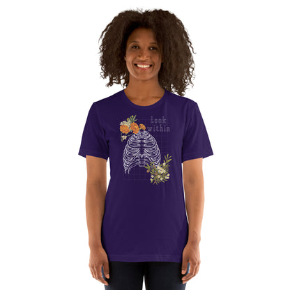 Innerline T-Shirt - Left Placement image 11 in Black, size XL, showing front view for the Look Within design.