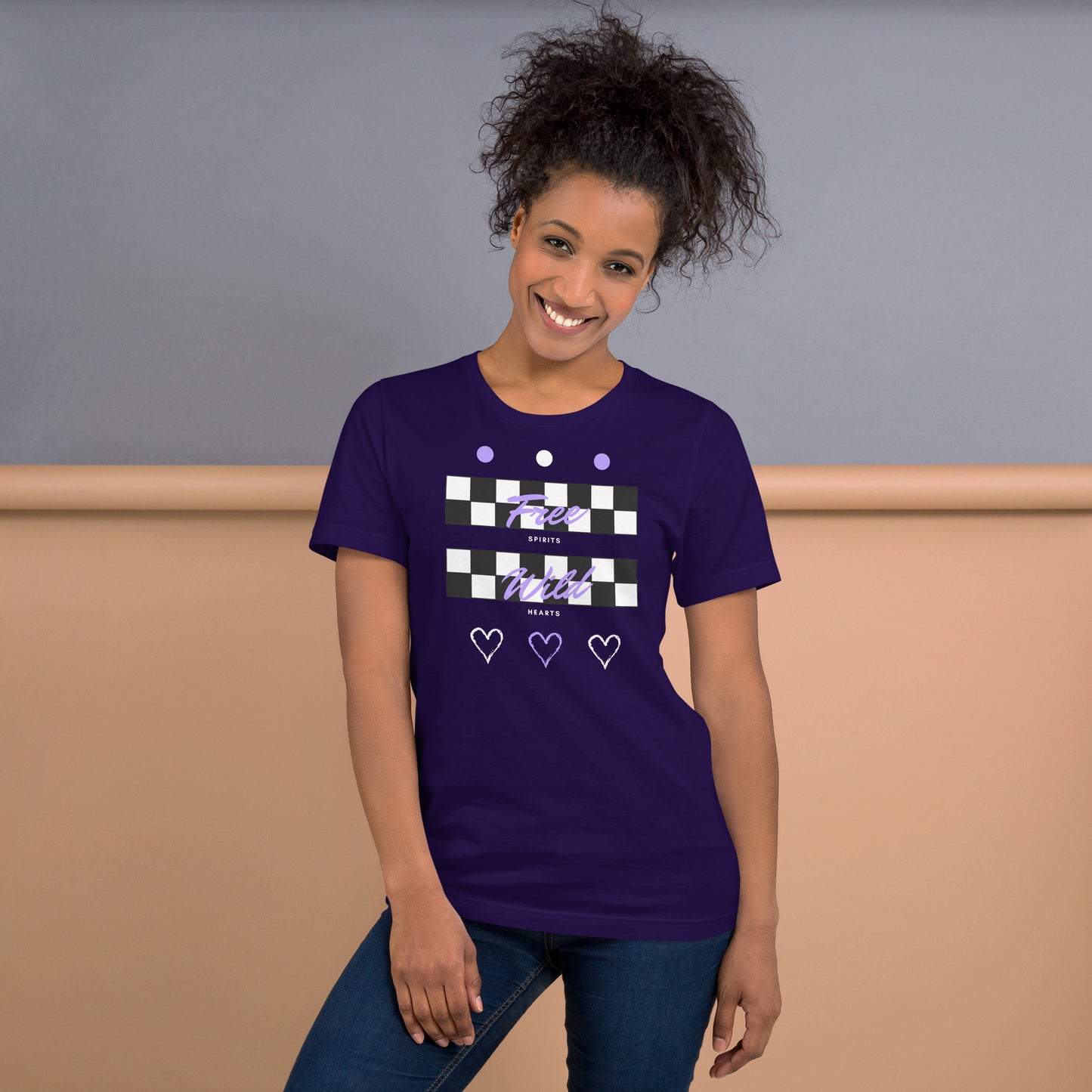 Image 13 of Vintage Black Freeborne T-Shirt - Left Placement, size M, with Free Spirits artwork visible in front view.