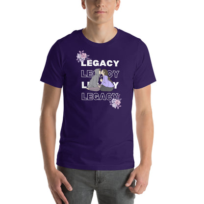 Heirloom T-Shirt - Left Placement by R.A. Apparel, image 12, front view, Vintage Black, size S, left placement.