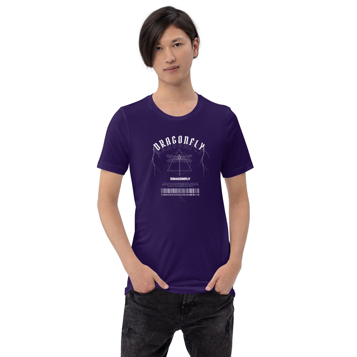 Dragonfly T-Shirt - Left Placement product image 13 in Vintage Black, size M, with front view and left placement.