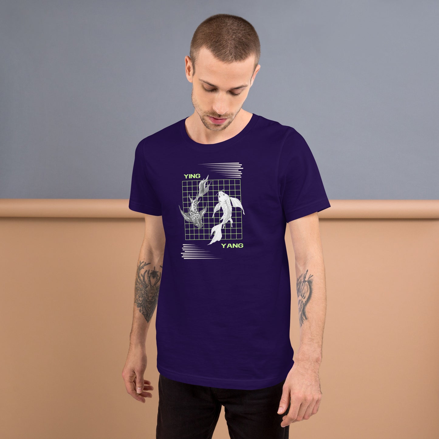 Image 9 of Black Equinoxe T-Shirt, size XL, with Ying and Yang artwork visible in front view.