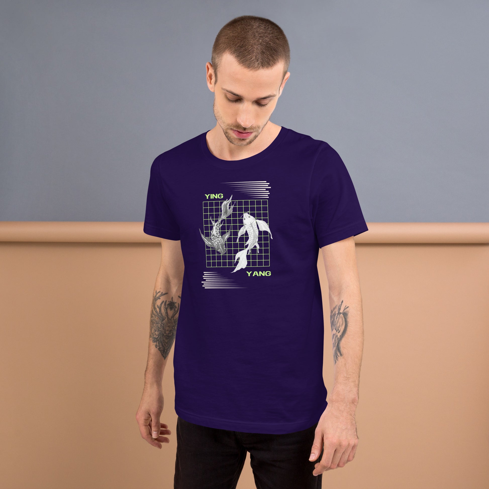 Image 9 of Black Equinoxe T-Shirt, size XL, with Ying and Yang artwork visible in front view.