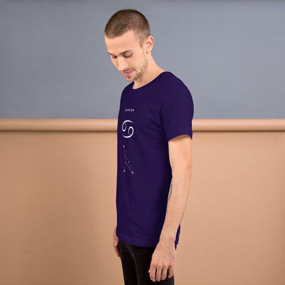 Moonhaven T-Shirt product image 19 in Oxblood Black, size XL, with left-side angle and design placement.