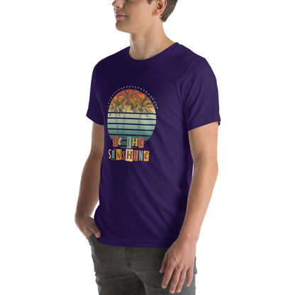 Solara T-Shirt by R.A. Apparel, image 15, front view, left-side angle, Team Purple, size 2XL, design placement.