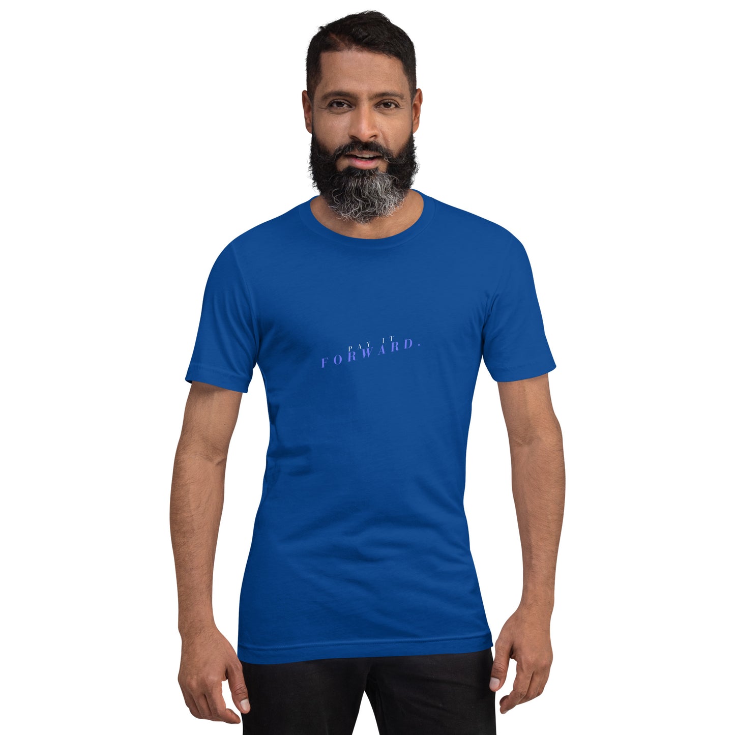 Forward Kind T-Shirt - Left Placement 78 image 19 in Oxblood Black, size S, showing front view for the Pay It Forward design.