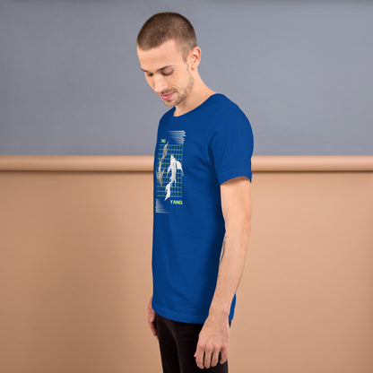 Equinoxe T-Shirt product image 27 in Red, size M, with left-side angle and design placement.