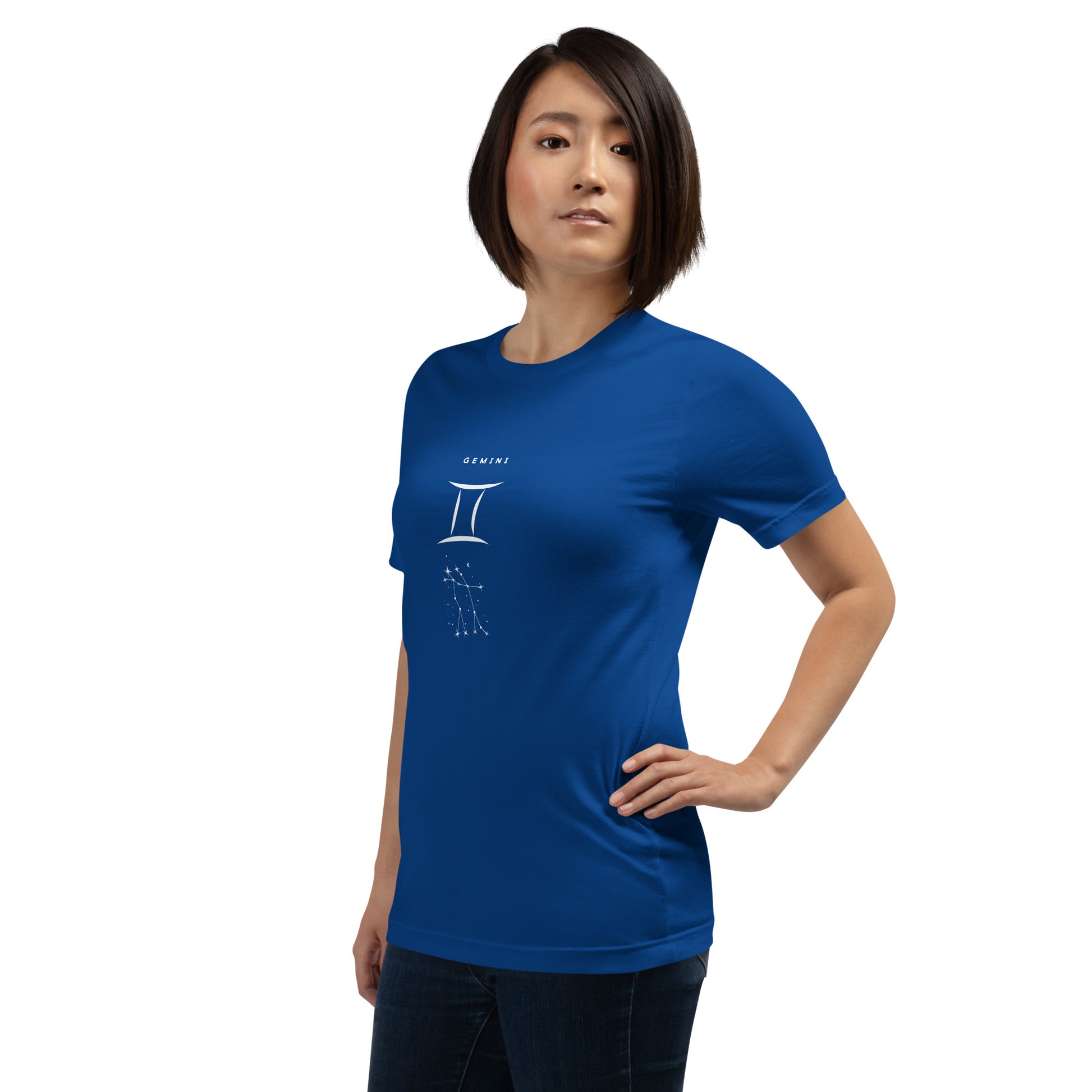 Twin Signal T-Shirt - Left Placement by R.A. Apparel, image 46, front view, left-side angle, Autumn, size L, left placement.