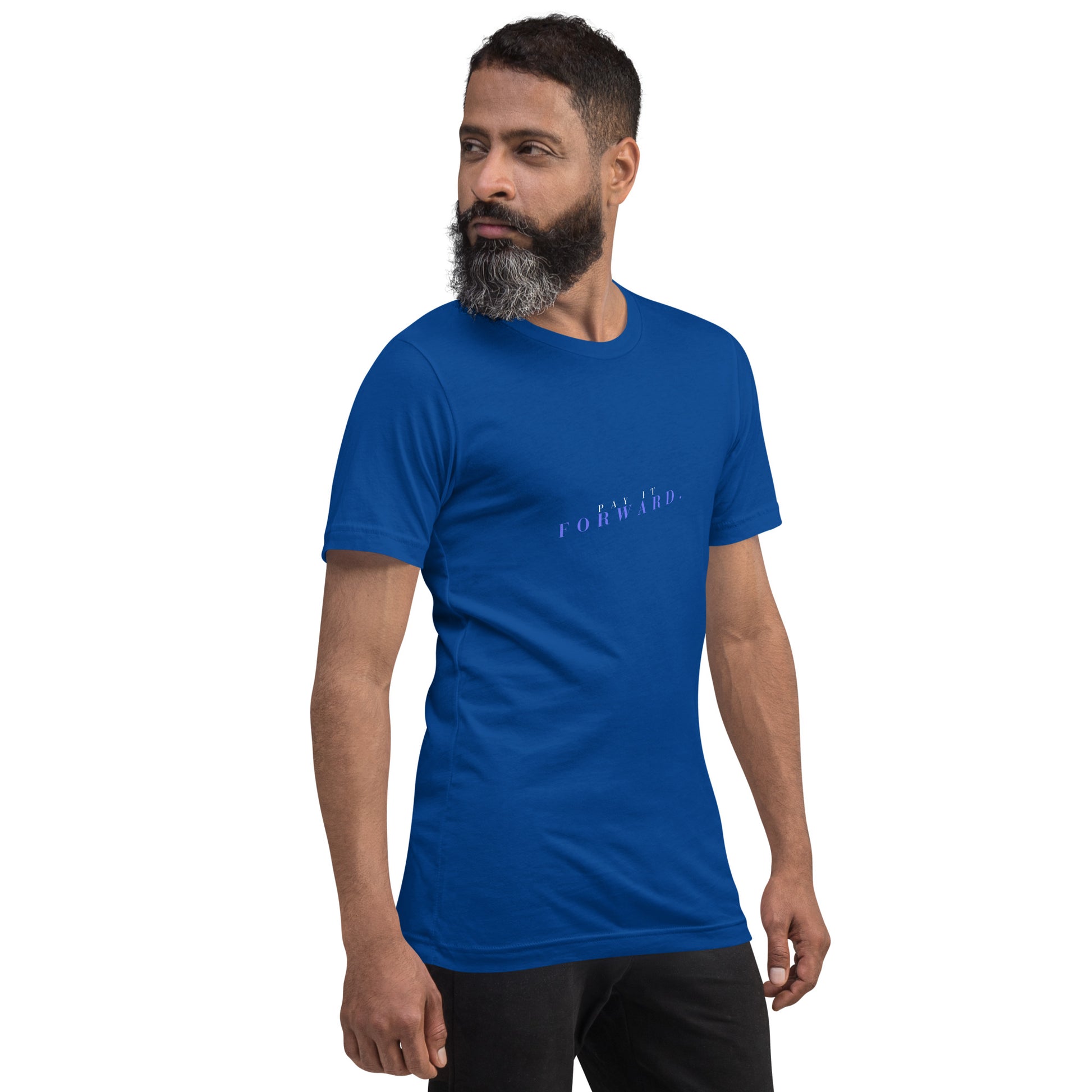Forward Kind T-Shirt - Left Placement 78 by R.A. Apparel, image 21, front view, right-side angle, Oxblood Black, size L, left placement.