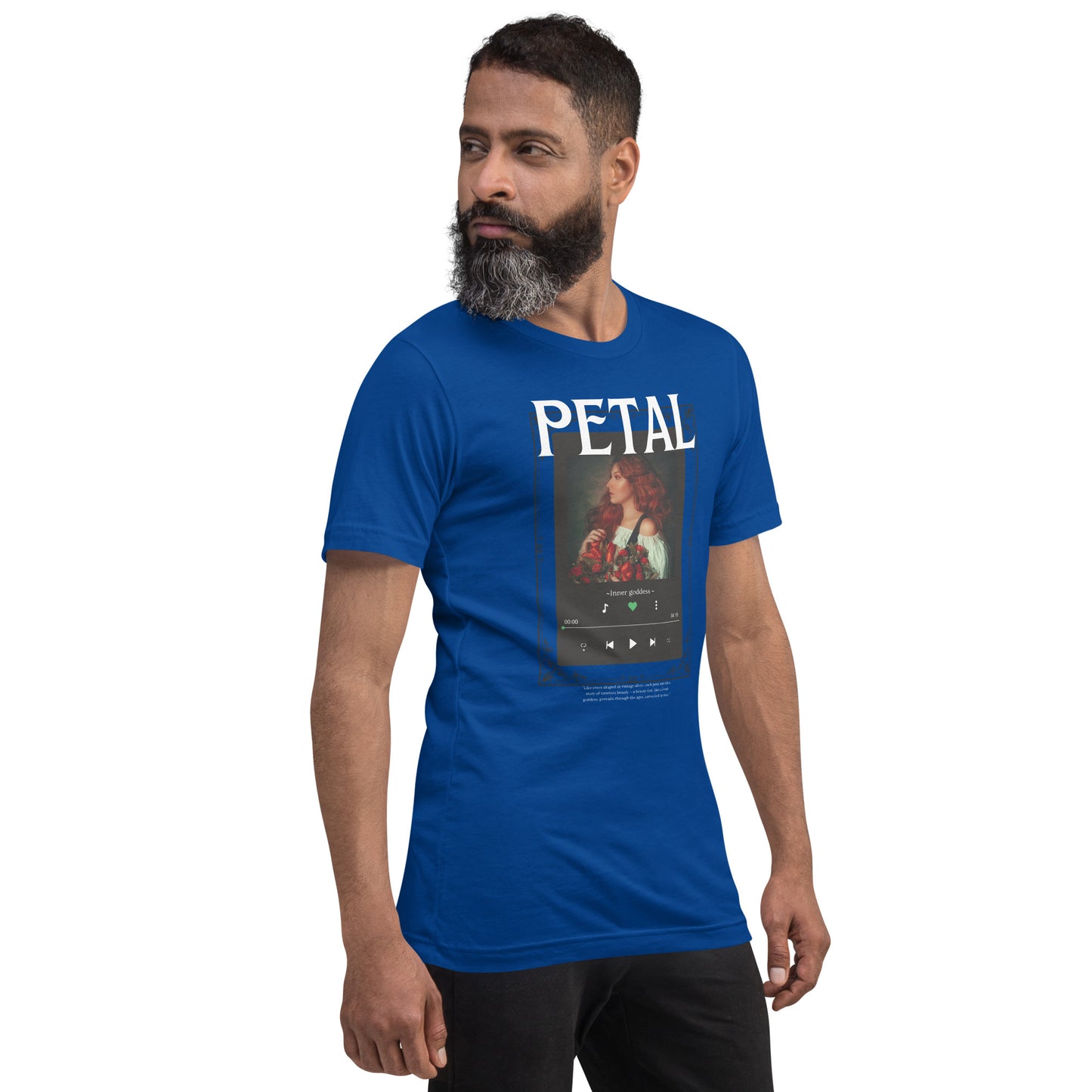 Petaline T-Shirt image 28: Forest version, size L with front view, right-side angle of the Petal range.