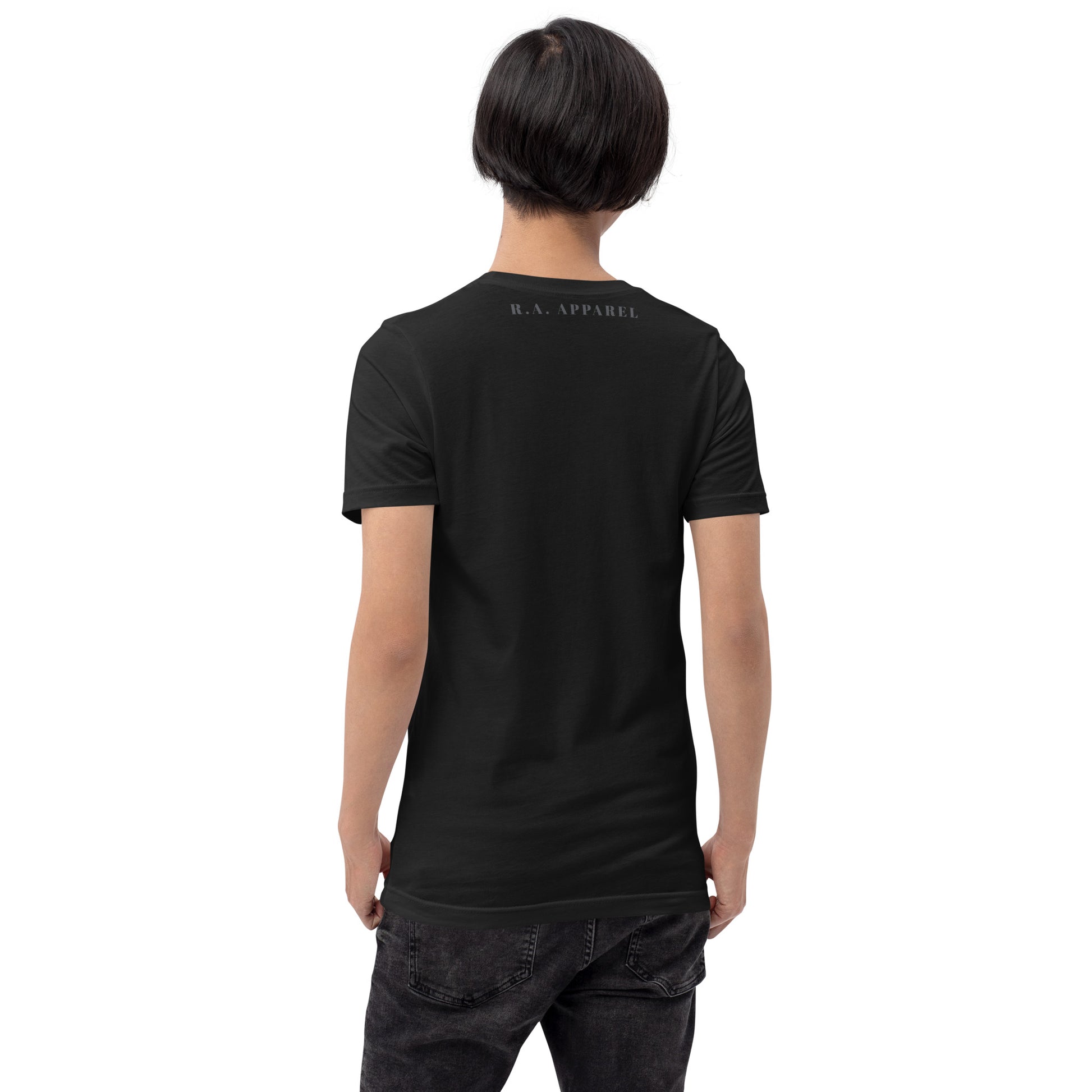 Dragonfly T-Shirt - Left Placement by R.A. Apparel, image 38, back view, selected colour, left placement.