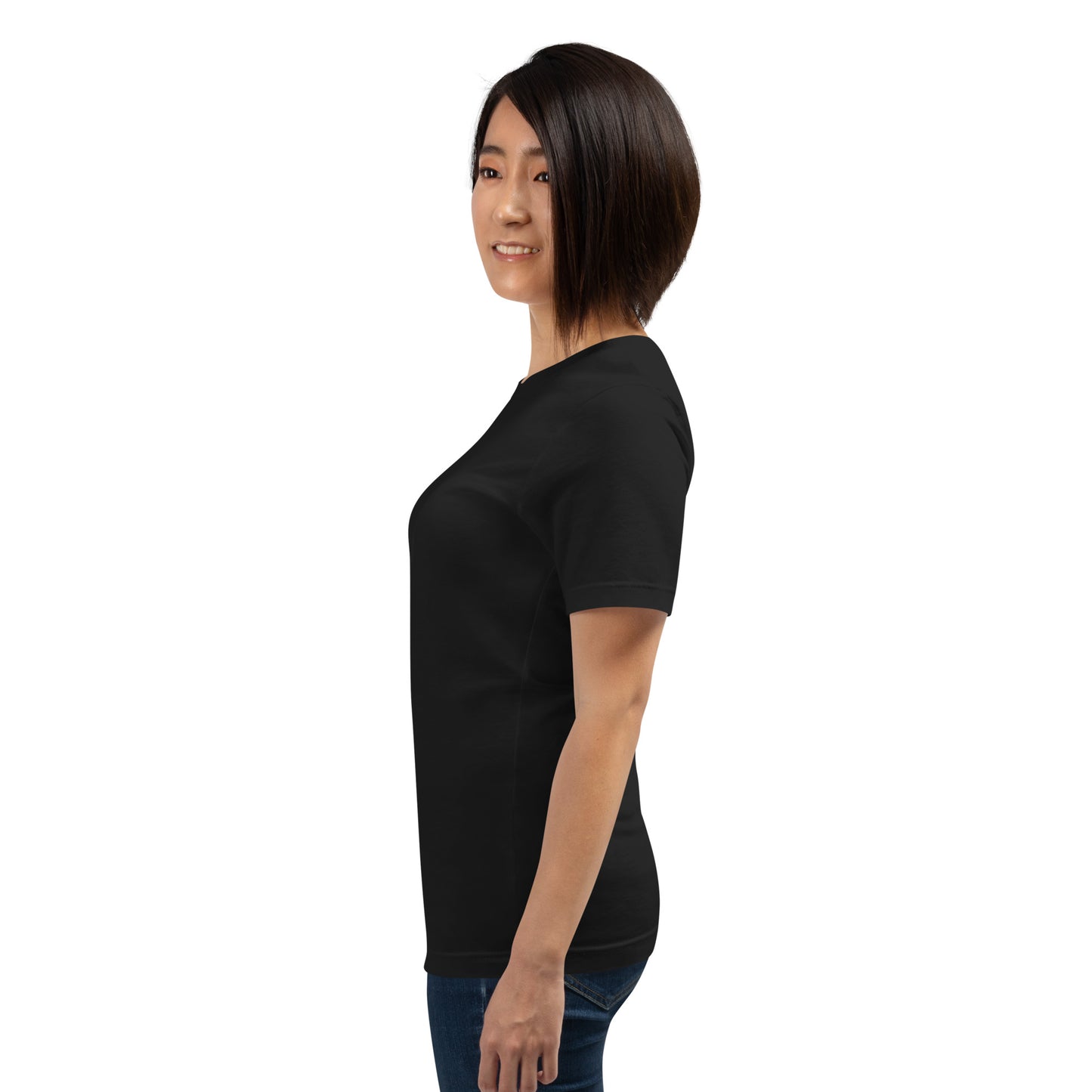 Image 11 of Oxblood Black Balance Court T-Shirt - Left Placement, size S, with Libra artwork visible in left-side angle.