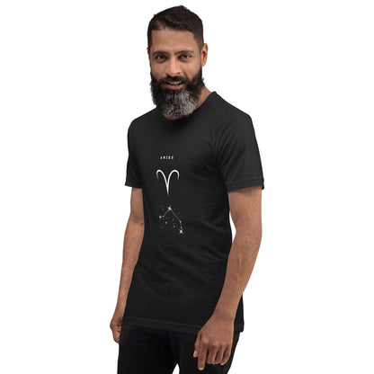 Marsborne T-Shirt - Left Placement image 7: Vintage Black version, size S with front view, left-side angle of the Aries range.