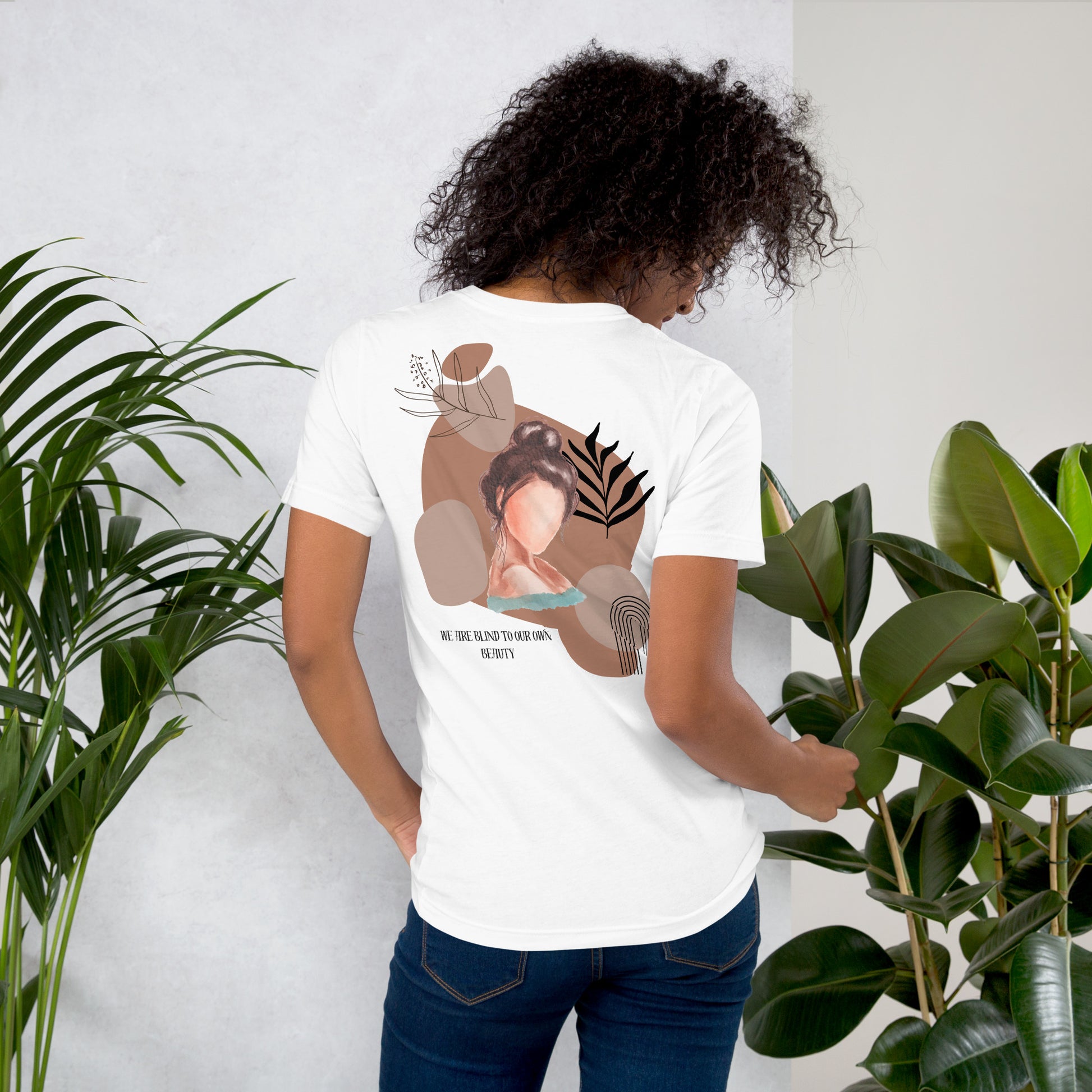 Blind Signal T-Shirt - Left Placement 41 image 2 in Lilac, size M, showing back view for the We Are Blind design.