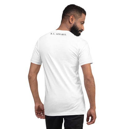 Marsborne T-Shirt - Left Placement image 86 in Heather Ice Blue, size XS, showing back view for the Aries design.