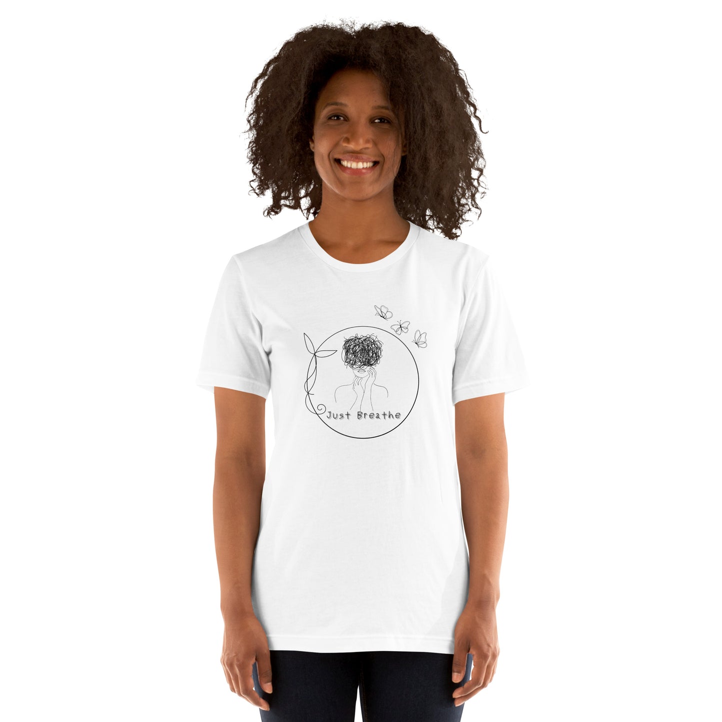 Breathing Room T-Shirt - Left Placement product image 1 in Heather Prism Mint, size S, with front view and left placement.
