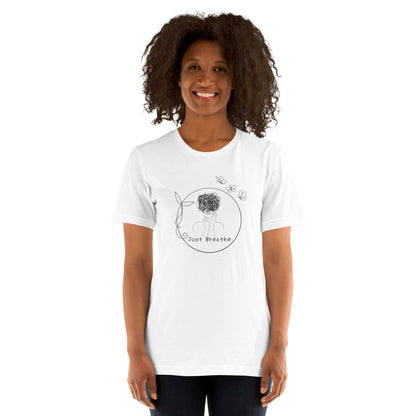 Breathing Room T-Shirt - Left Placement product image 1 in Heather Prism Mint, size S, with front view and left placement.