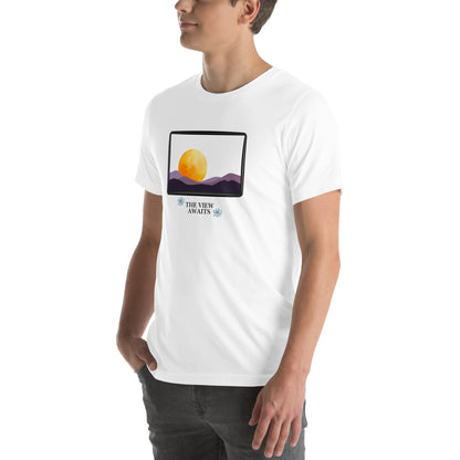 Avenor T-Shirt product image 118 in selected colour, with front view, left-side angle and design placement.