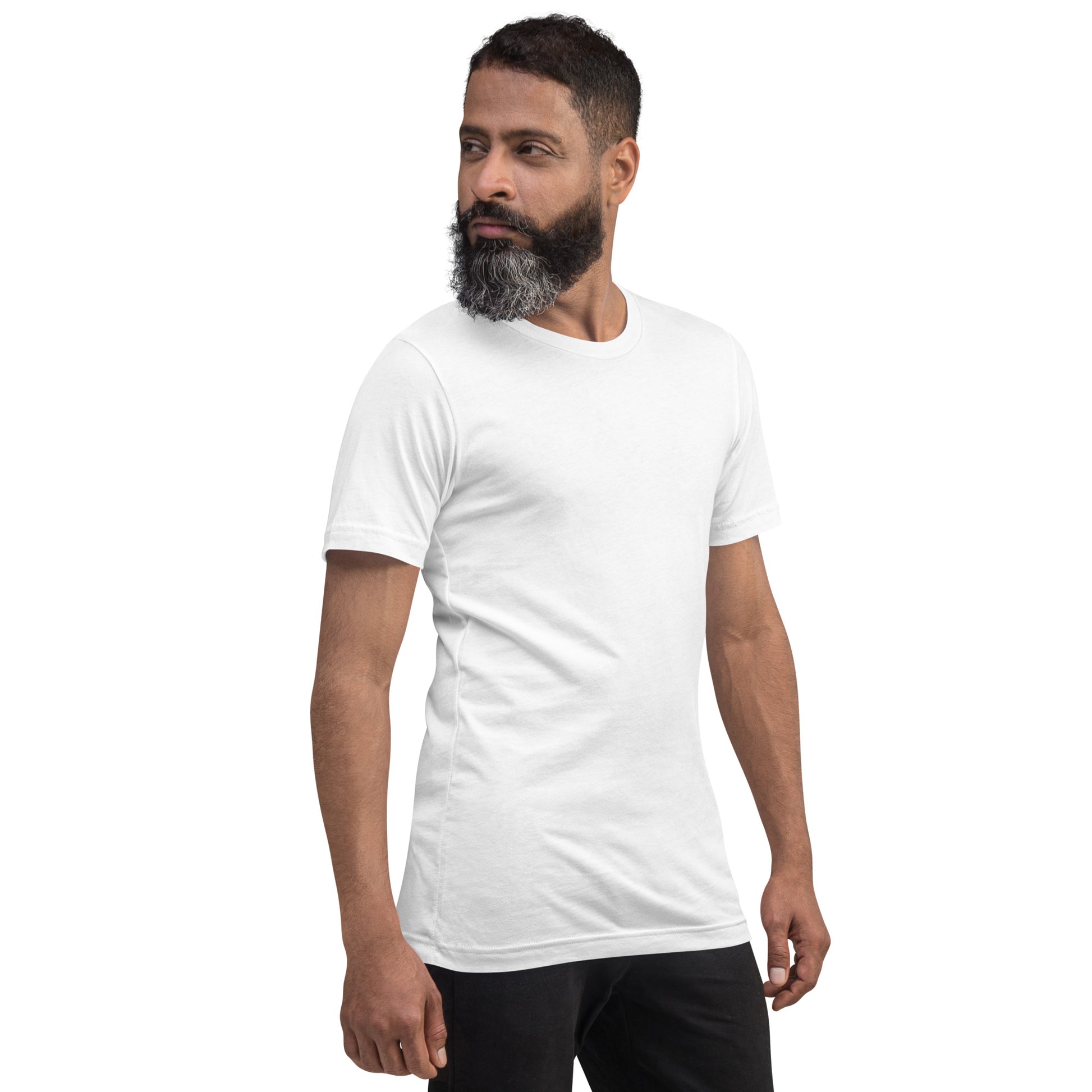 Marsborne T-Shirt - Left Placement image 88 in Heather Ice Blue, size M, showing front view, right-side angle for the Aries design.