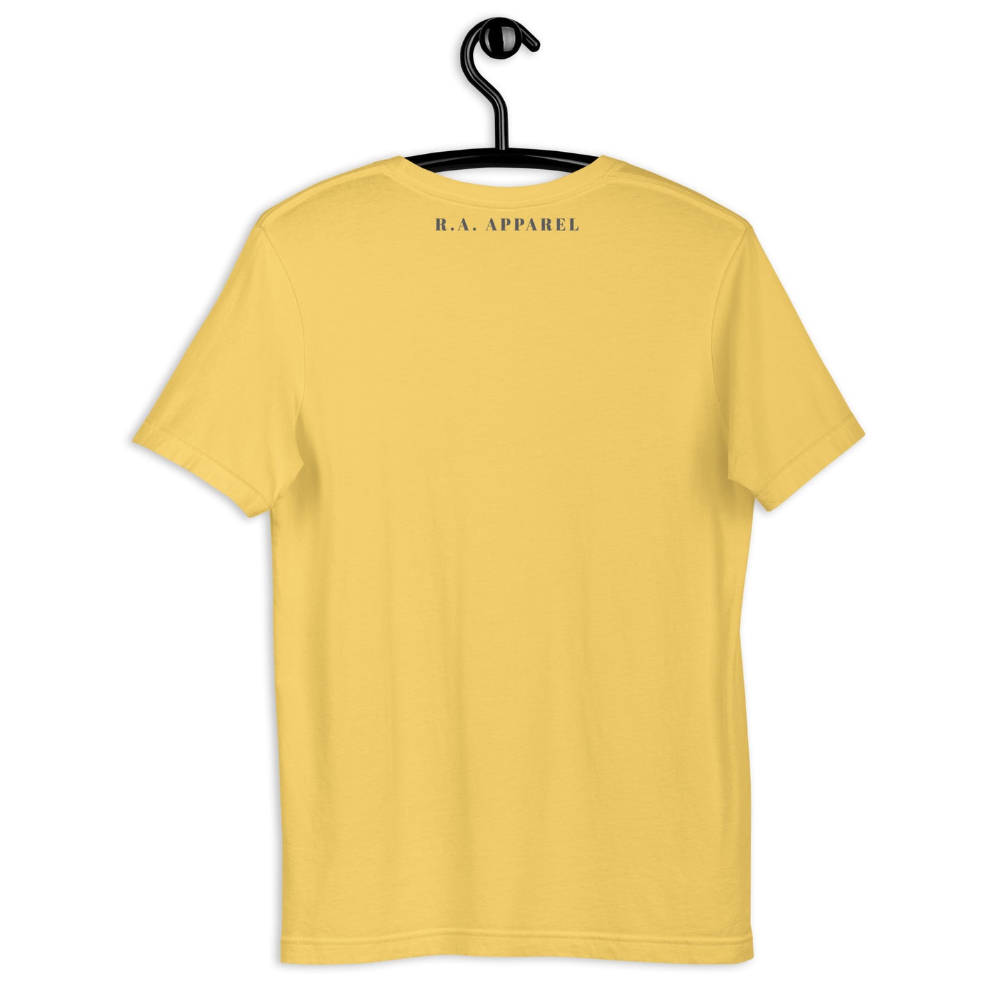 Northern Run T-Shirt - Left Placement image 24: Light Blue version, size L with back view of the Reindeer range.