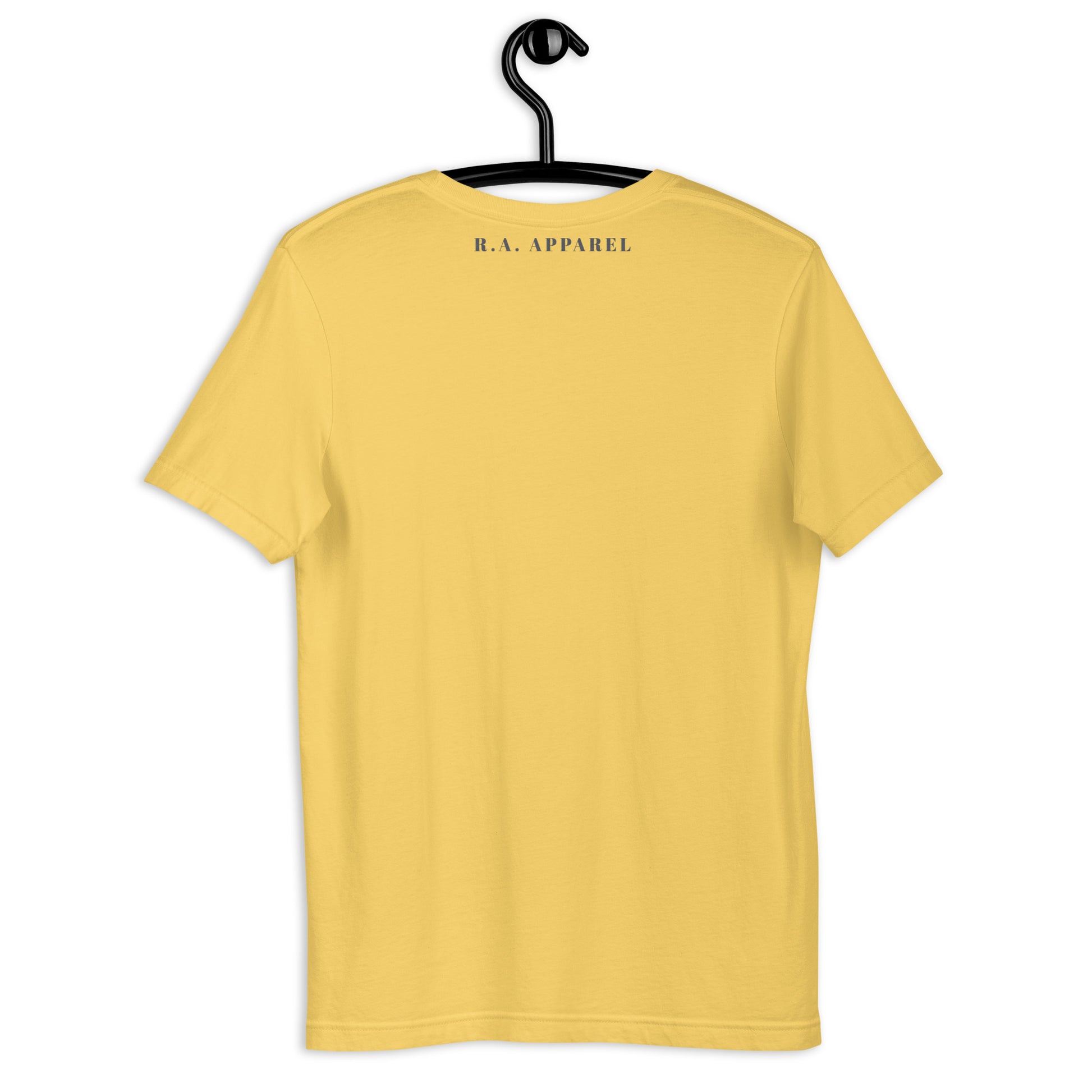 Northern Run T-Shirt - Left Placement image 24: Light Blue version, size L with back view of the Reindeer range.