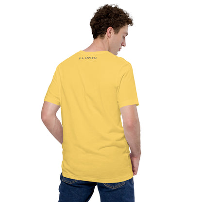 Growthline T-Shirt - Left Placement image 23: Soft Cream version, size XL with back view of the Growth range.