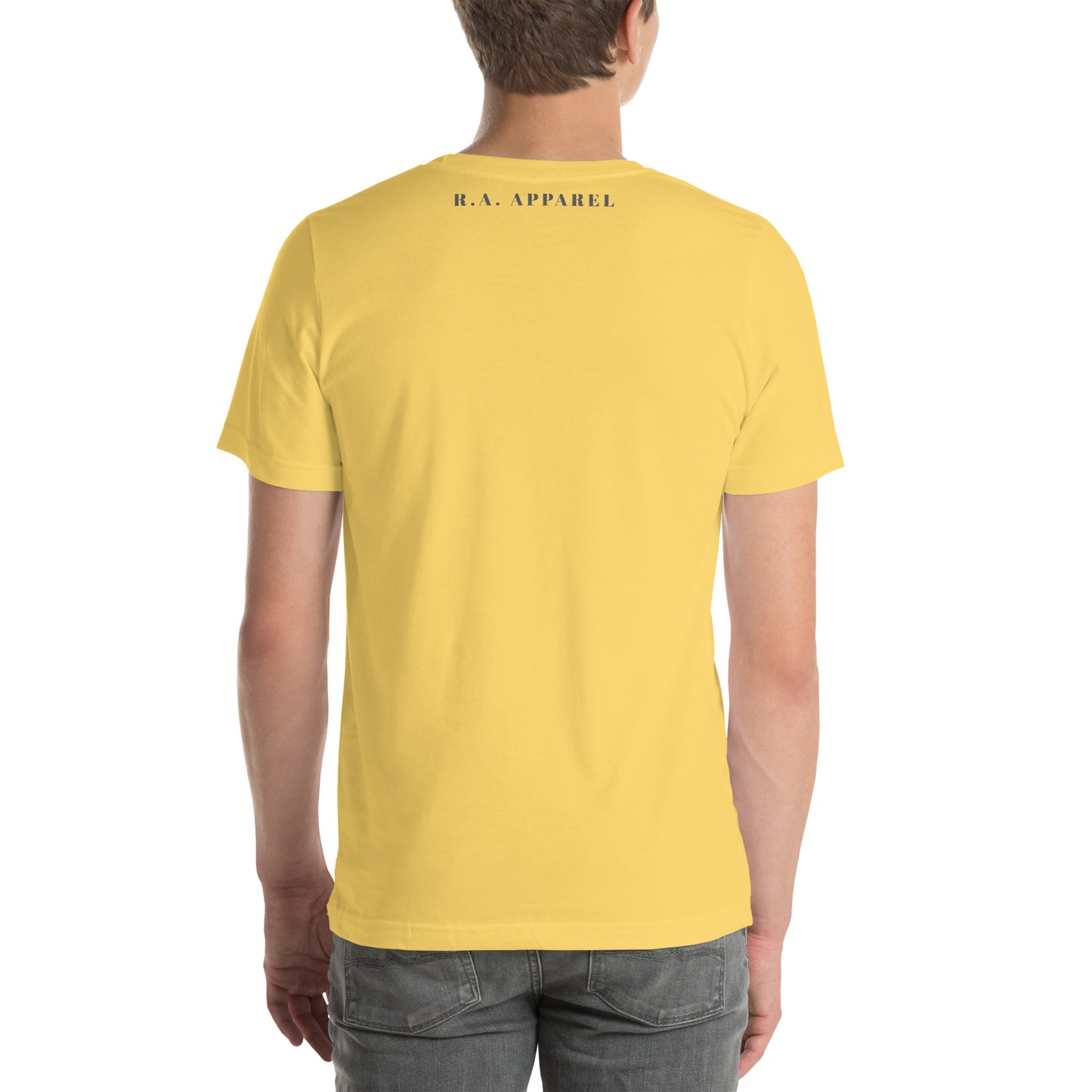Avenor T-Shirt image 110 in selected colour, showing back view for the The View Awaits design.