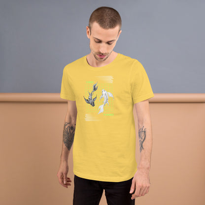 Equinoxe T-Shirt image 73 in Gold, size L, showing front view for the Ying and Yang design.