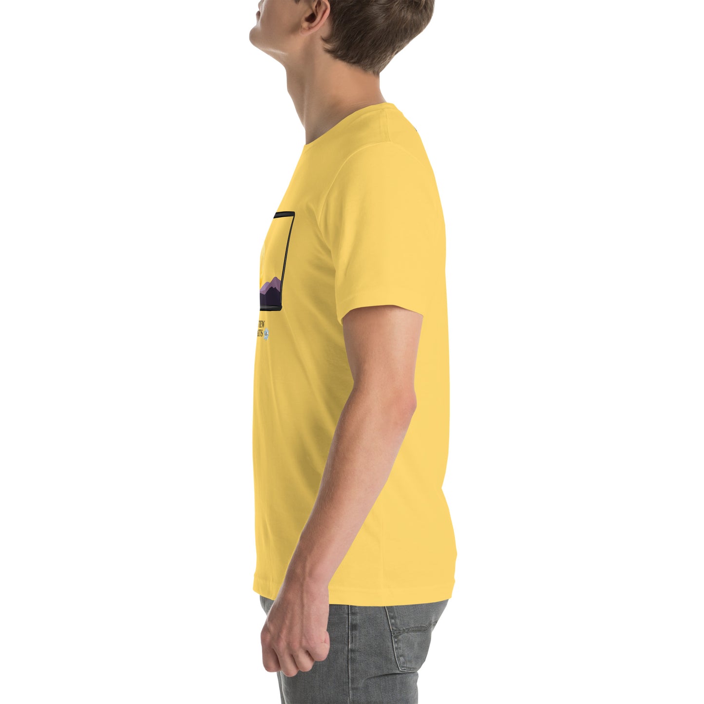 Avenor T-Shirt product image 111 in selected colour, with left-side angle and design placement.