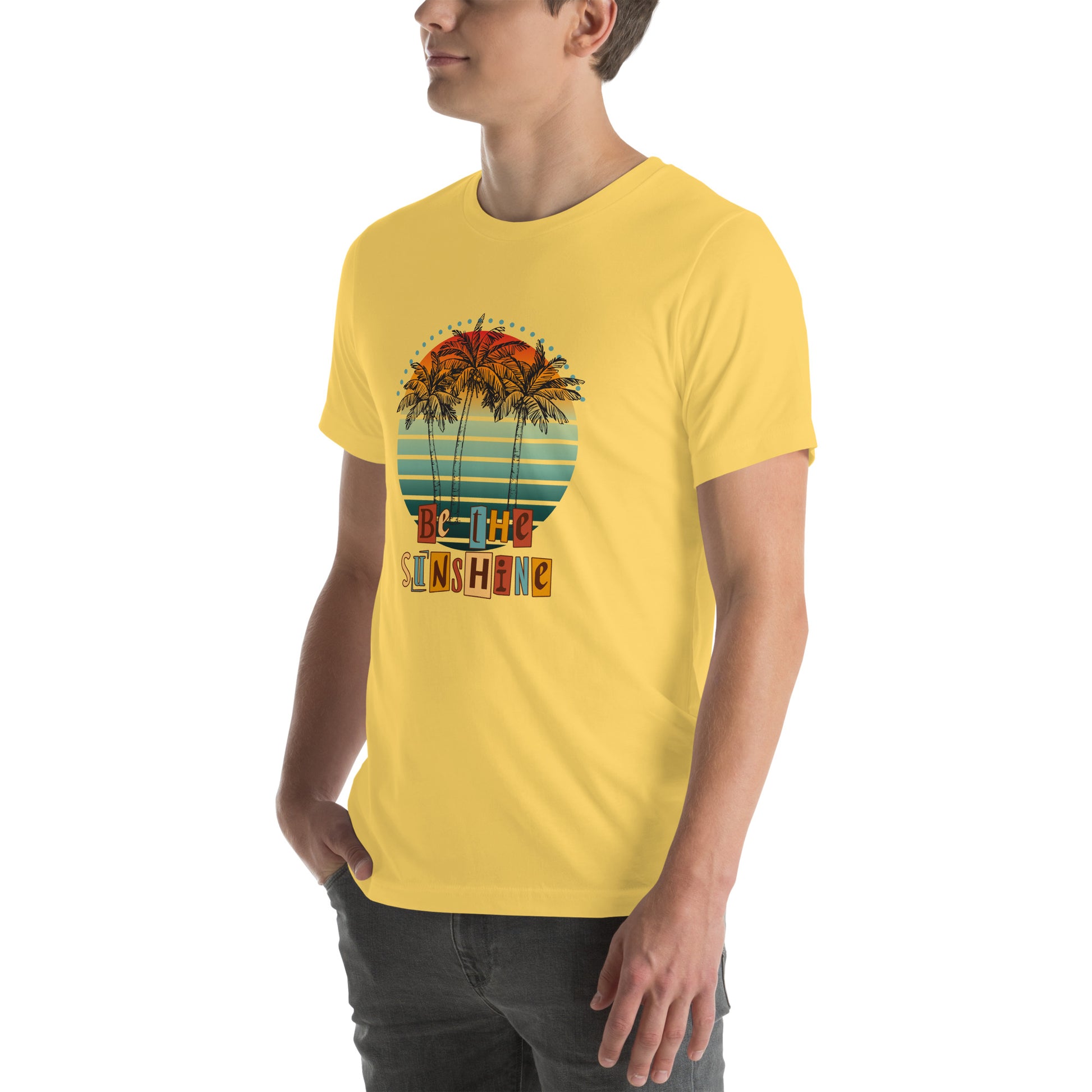 Solara T-Shirt image 112: selected colour version with front view, left-side angle of the Be the Sunshine range.