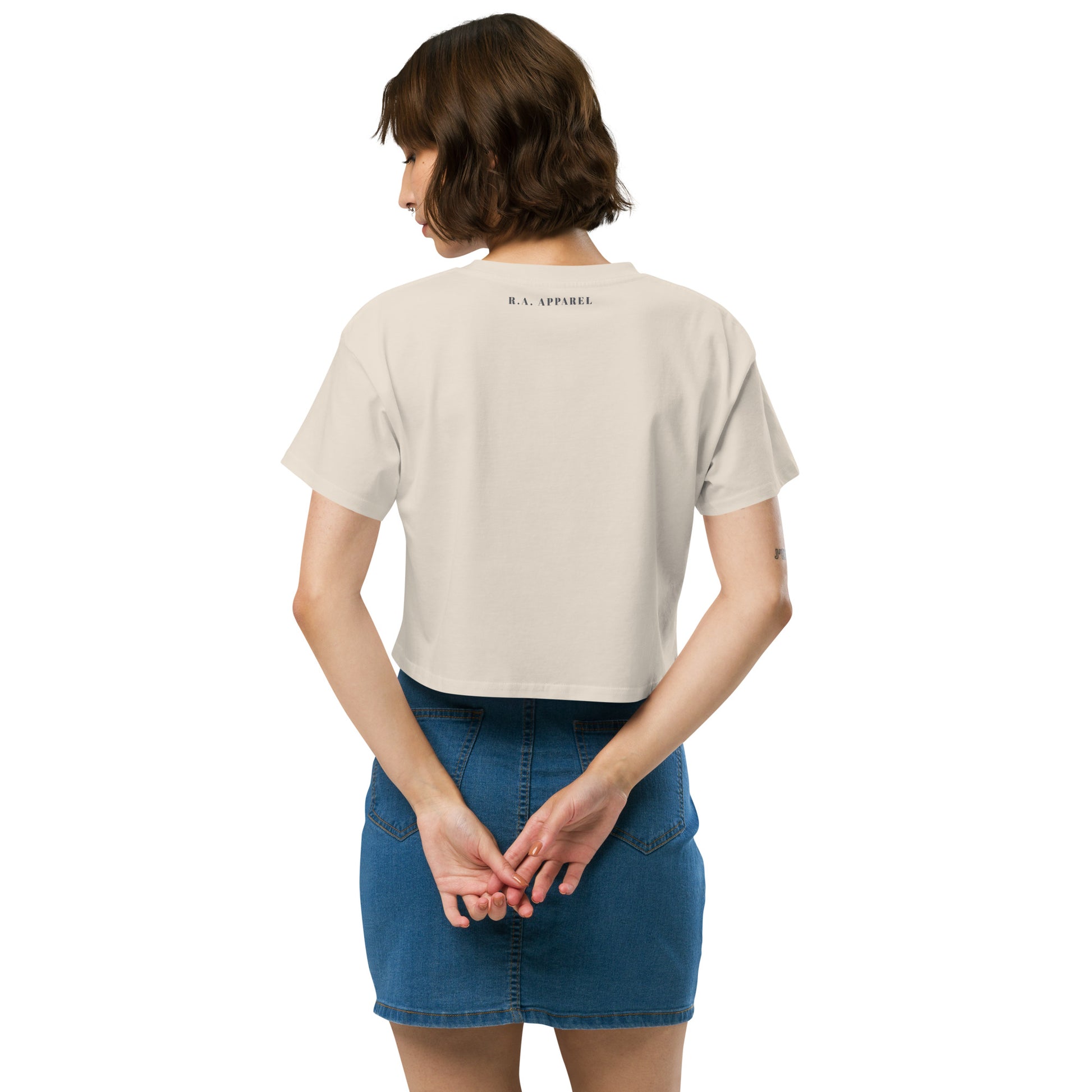 Petaline Crop Top - Left Placement product image 16 in Bubblegum, size XS, with back view and left placement.