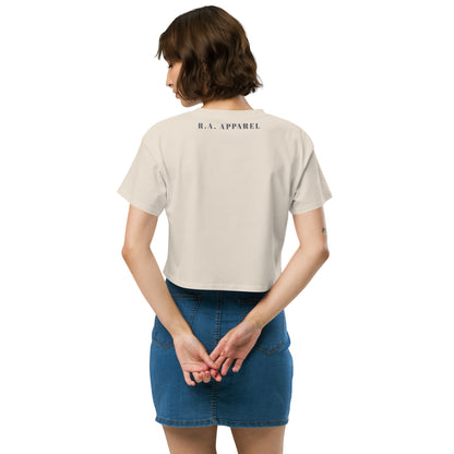 Image 24 of Bone Petaline Crop Top, size XL, with Petal artwork visible in back view.