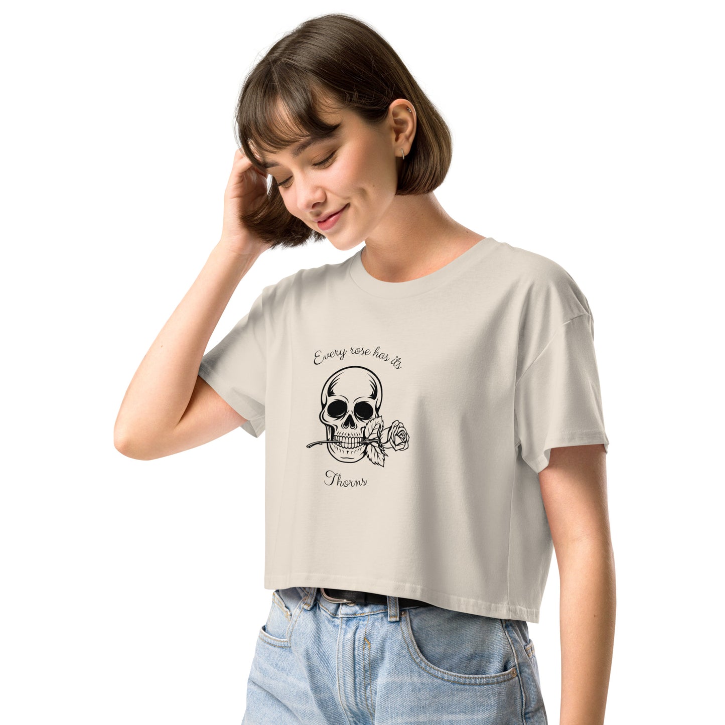 Rose & Bone Crop Top - Left Placement product image 15 in Bubblegum, size XL, with front view, left-side angle and left placement.