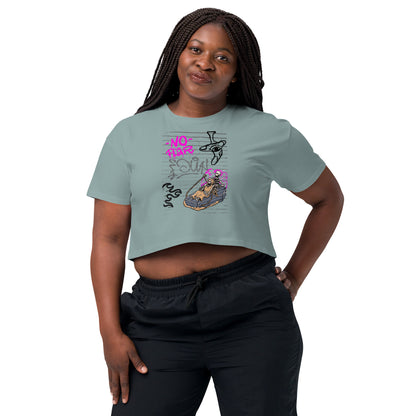 Fearless Crop Top - Left Placement product image 46 in White, size XS, with front view and left placement.