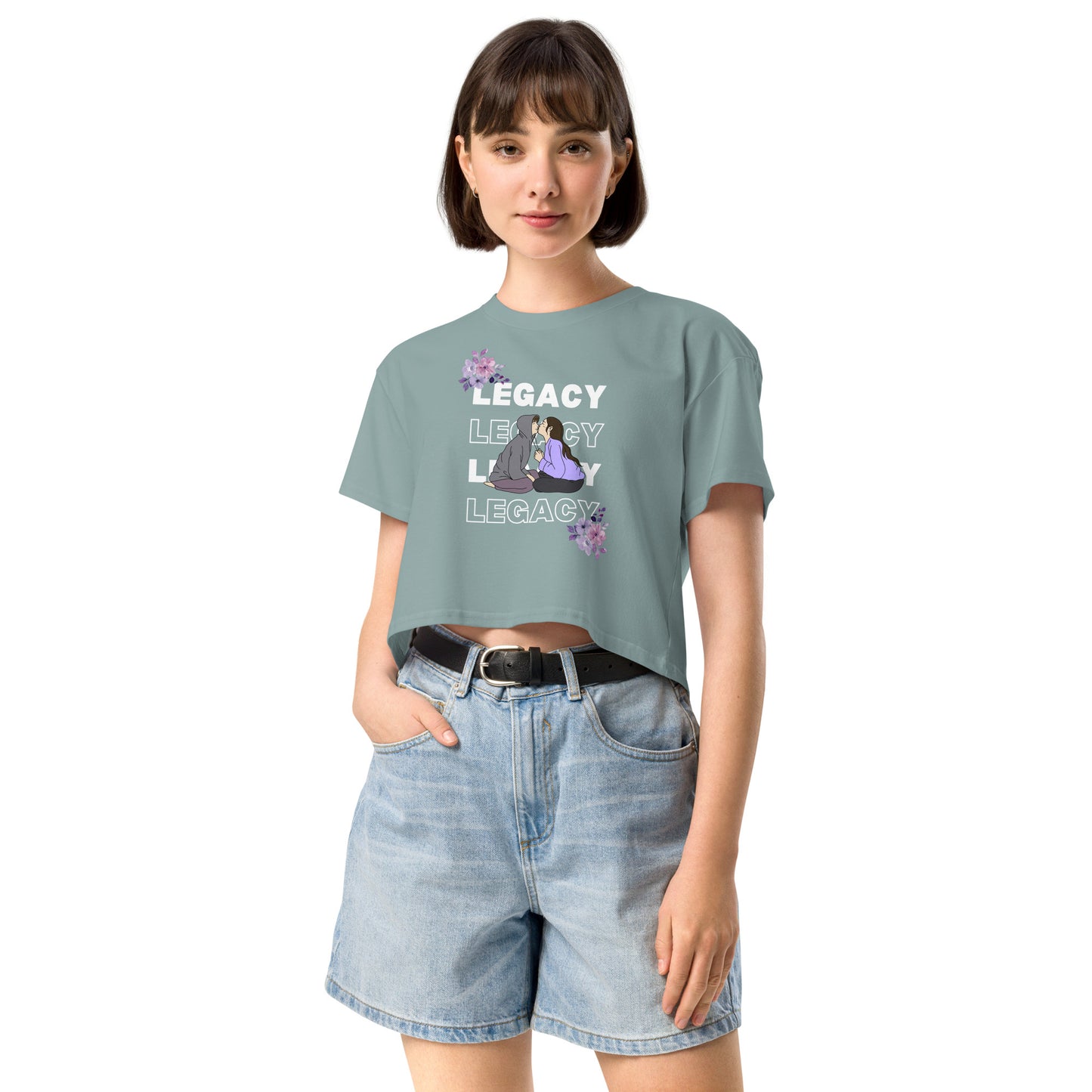 Heirloom Crop Top - Left Placement product image 28 in Bone, size M, with front view and left placement.