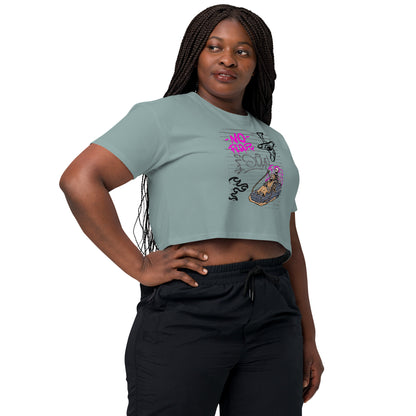 Fearless Crop Top - Left Placement product image 47 in White, size S, with front view, right-side angle and left placement.