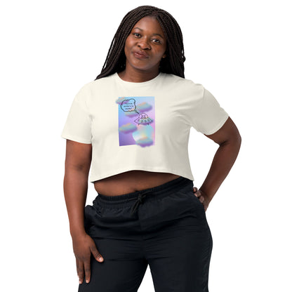 Sprinkle Theory Crop Top - Left Placement image 36: Natural version, size XS with front view of the You're the Sprinkle to My Cupcake range.