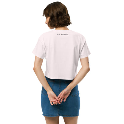 Solara Crop Top product image 28 in Orchid, size XL, with back view and design placement.