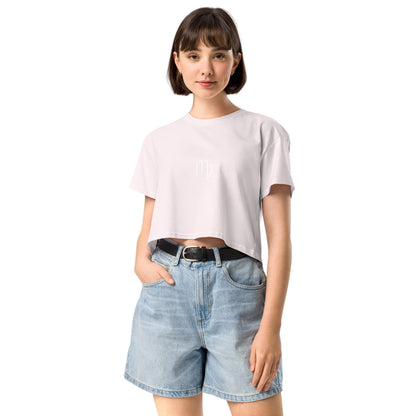 Virgo Balance Crop Top - Left Placement product image 8 in Mineral, size M, with front view and left placement.