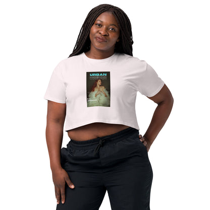 Urban Crop Top - Left Placement image 5: Black version, size XL with front view of the Urban range.