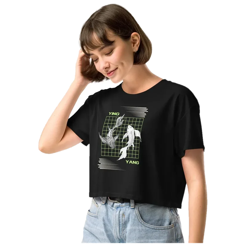 Equinoxe Crop Top, catalogue photograph with the studio backdrop removed