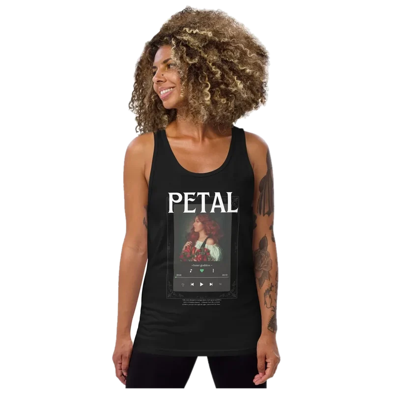 Petaline Men's Tank Top — Edition I, catalogue photograph with the studio backdrop removed